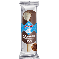 "МИШКА НА ПОЛЮСЕ" эскимо пломбир 15% в горячем шоколаде